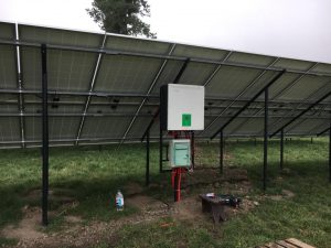 Cонячна електростанція по «зеленому тарифу». 108 панелей Amerisolar 280 W, інвертор - Schneider Electric CL25.