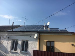 с. Малий Шпаків, СЕС 12 кВт, дахова, панелі JA Solar 310 W mono - 44 шт, інвертор Huawei 12 кВт.