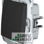 Перемикач прохідний одноклавішний (Антрацит)