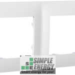 Рамка двомісна CLASSIC (біла)