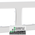 Рамка двомісна NORDIC (біла)