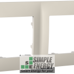 Рамка двомісна CLASSIC (Слонова_кістка)