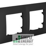 Рамка двомісна CLASSIC (Антрацит)