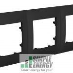 Рамка тримісна CLASSIC (Антрацит)