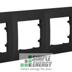 Рамка чотиримісна CLASSIC (Антрацит)